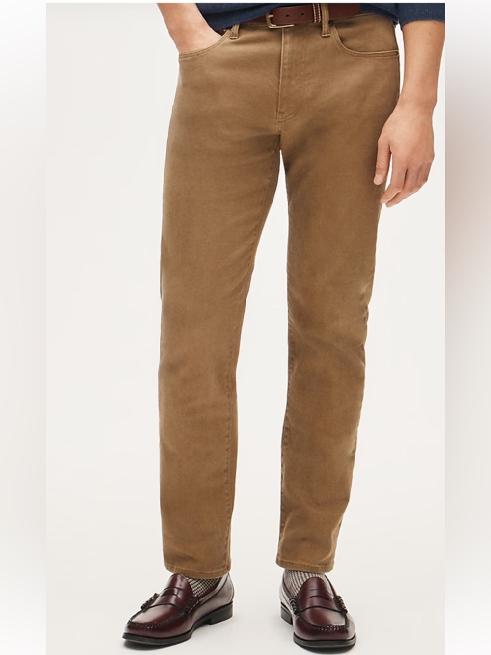 J. Crew 770™ Straight-fit Bergen five-pocket pant in Dark Khaki - 31 x 30